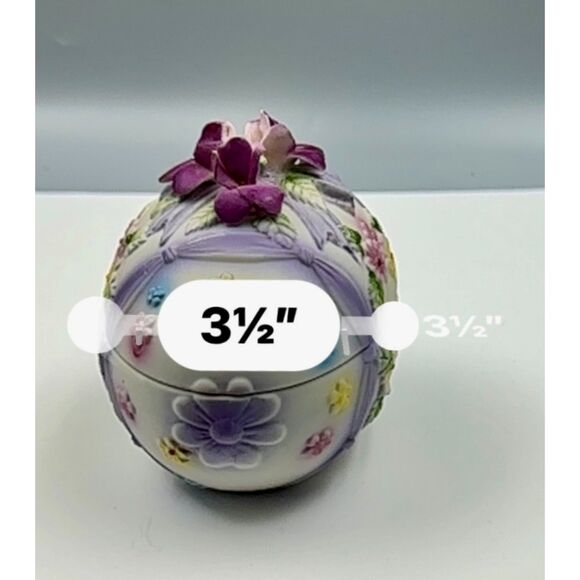 Vintage Lefton Ceramic Easter Egg with spring floral design - Picture 10 of 10
